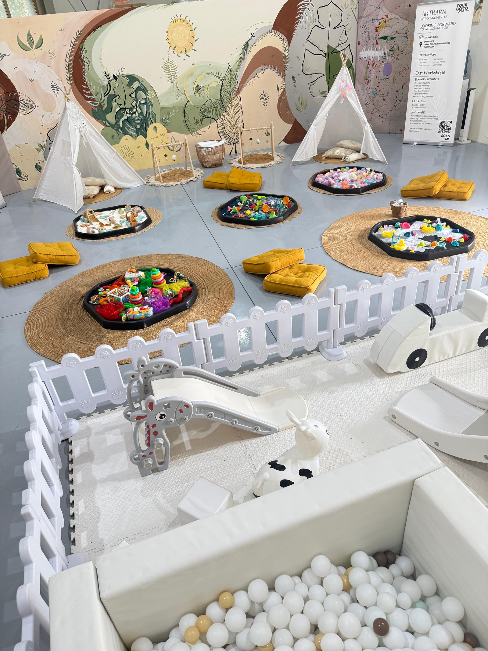 Kids' sensory play and soft play setup by Al Bahar Events, Dubai