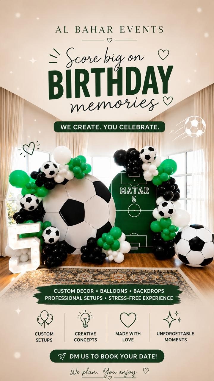 Birthday Party Package Dubai by Al Bahar Events