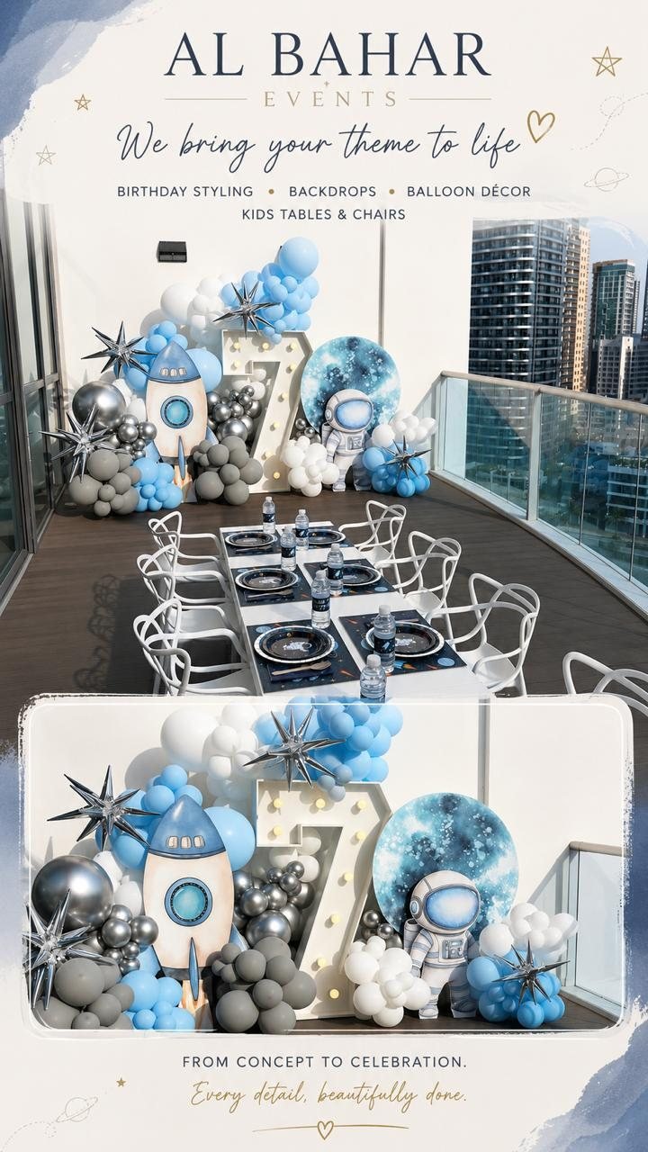 Tables and Chairs Rental Dubai by Al Bahar Events