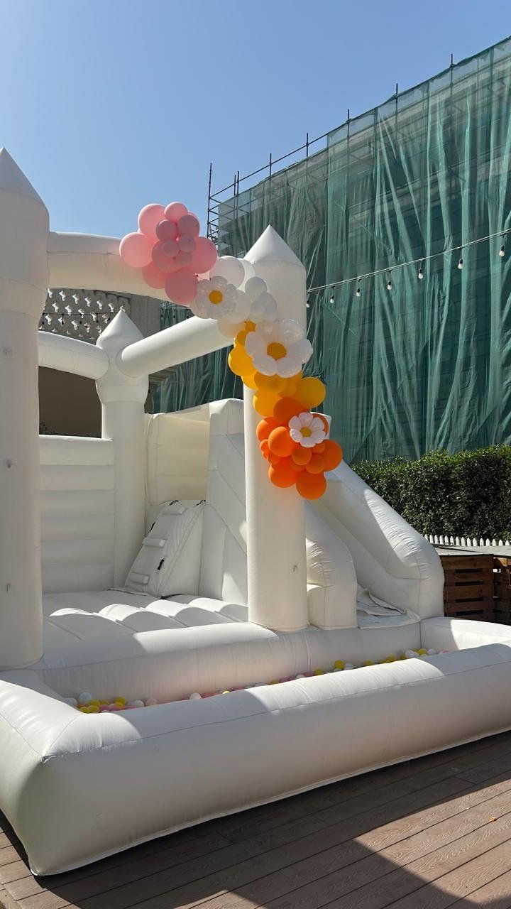 White Bouncy Castle Dubai by Al Bahar Events