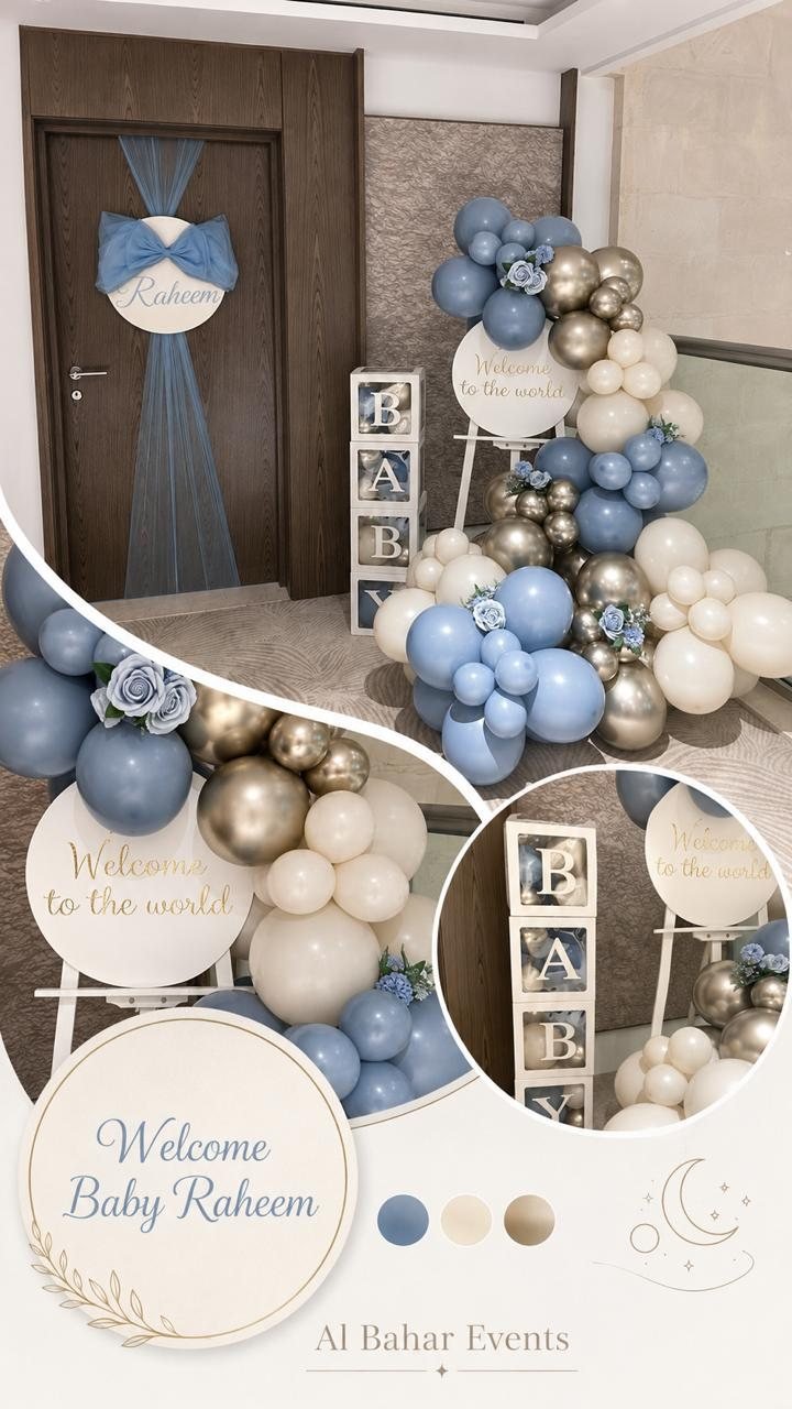 Baby Boy Decor Dubai by Al Bahar Events